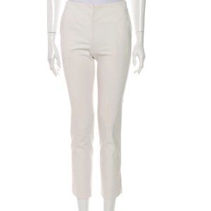 Helmut Lang White Straight Pants